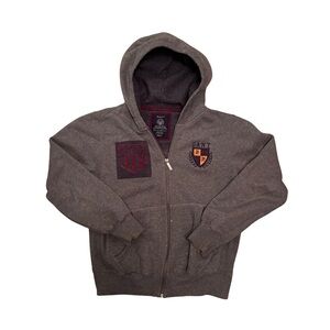 GANT Gray Varsity Hoodie with Patches